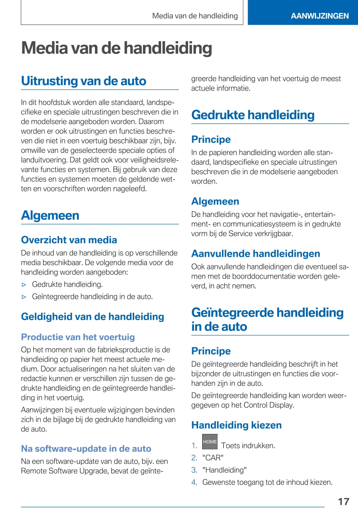 2017-2020 BMW 5-serie Gebruikershandleiding | Nederlands