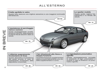 2011-2012 Citroën C6 Gebruikershandleiding | Italiaans
