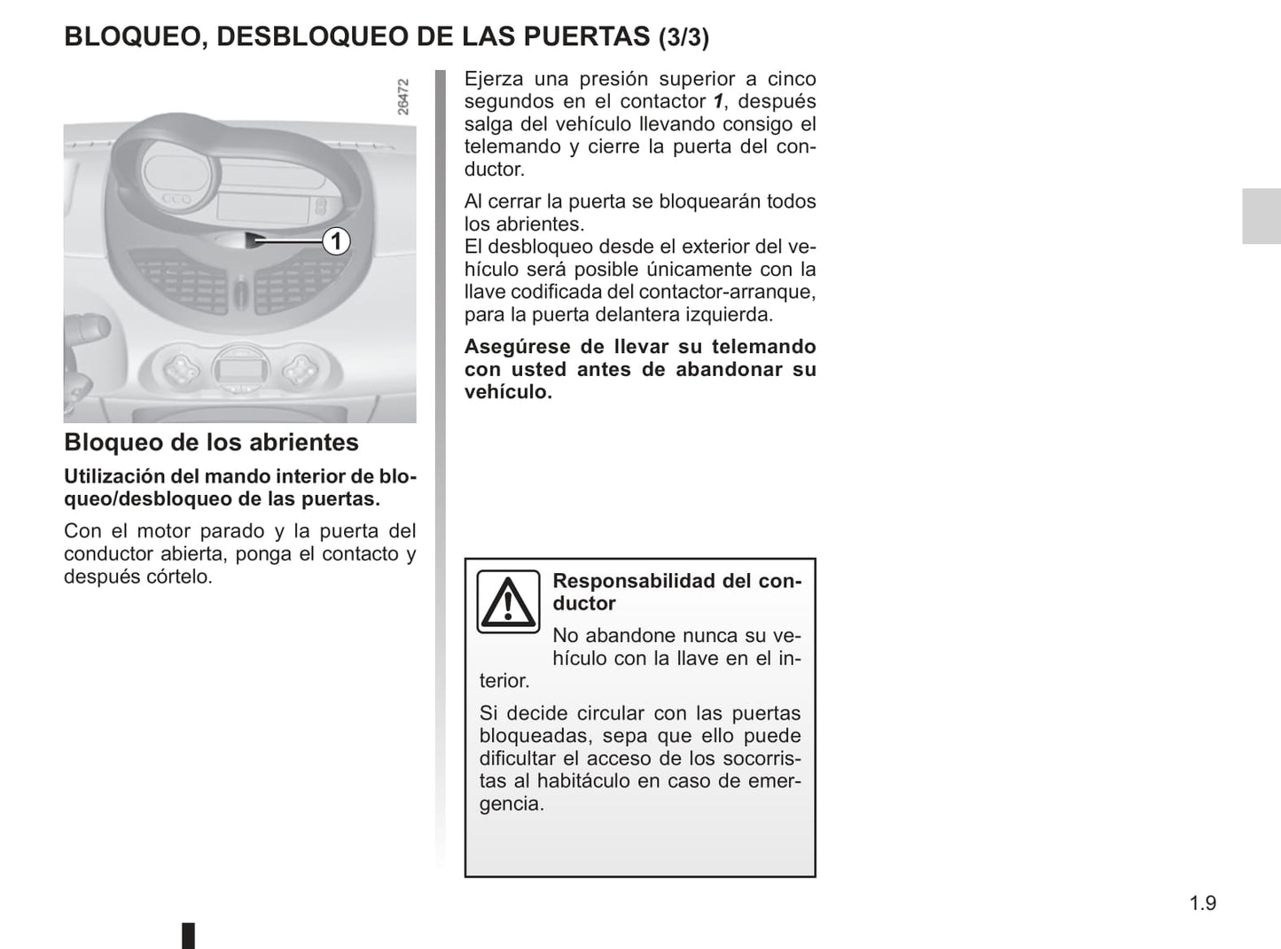 2013-2014 Renault Twingo Owner's Manual | Spanish