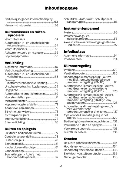 2015-2016 Ford Galaxy / S-Max Bedienungsanleitung | Niederländisch