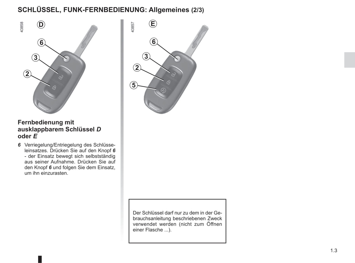 2016-2020 Dacia Sandero Owner's Manual | German