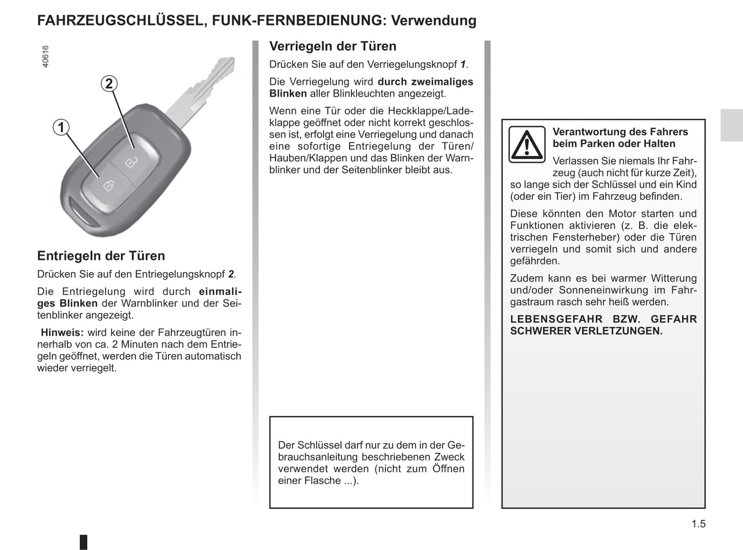 2016-2020 Dacia Sandero Owner's Manual | German