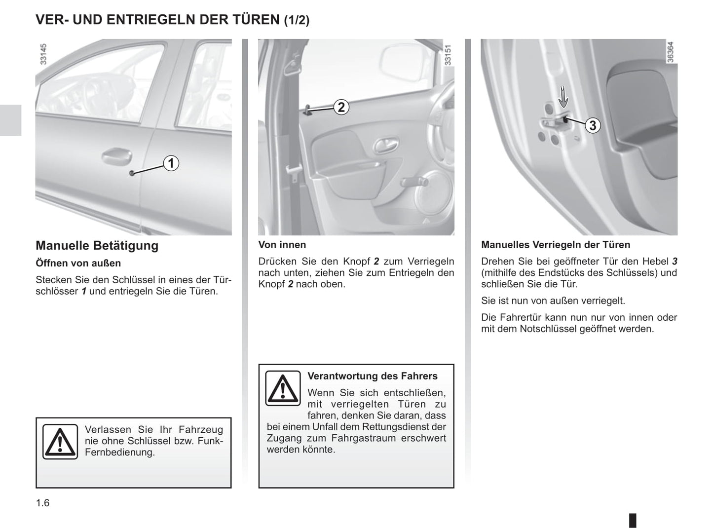 2016-2020 Dacia Sandero Owner's Manual | German