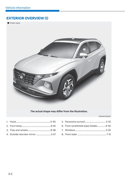 2021-2022 Hyundai Tucson Owner's Manual | English