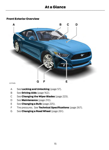 2015 Ford Mustang Gebruikershandleiding | Engels