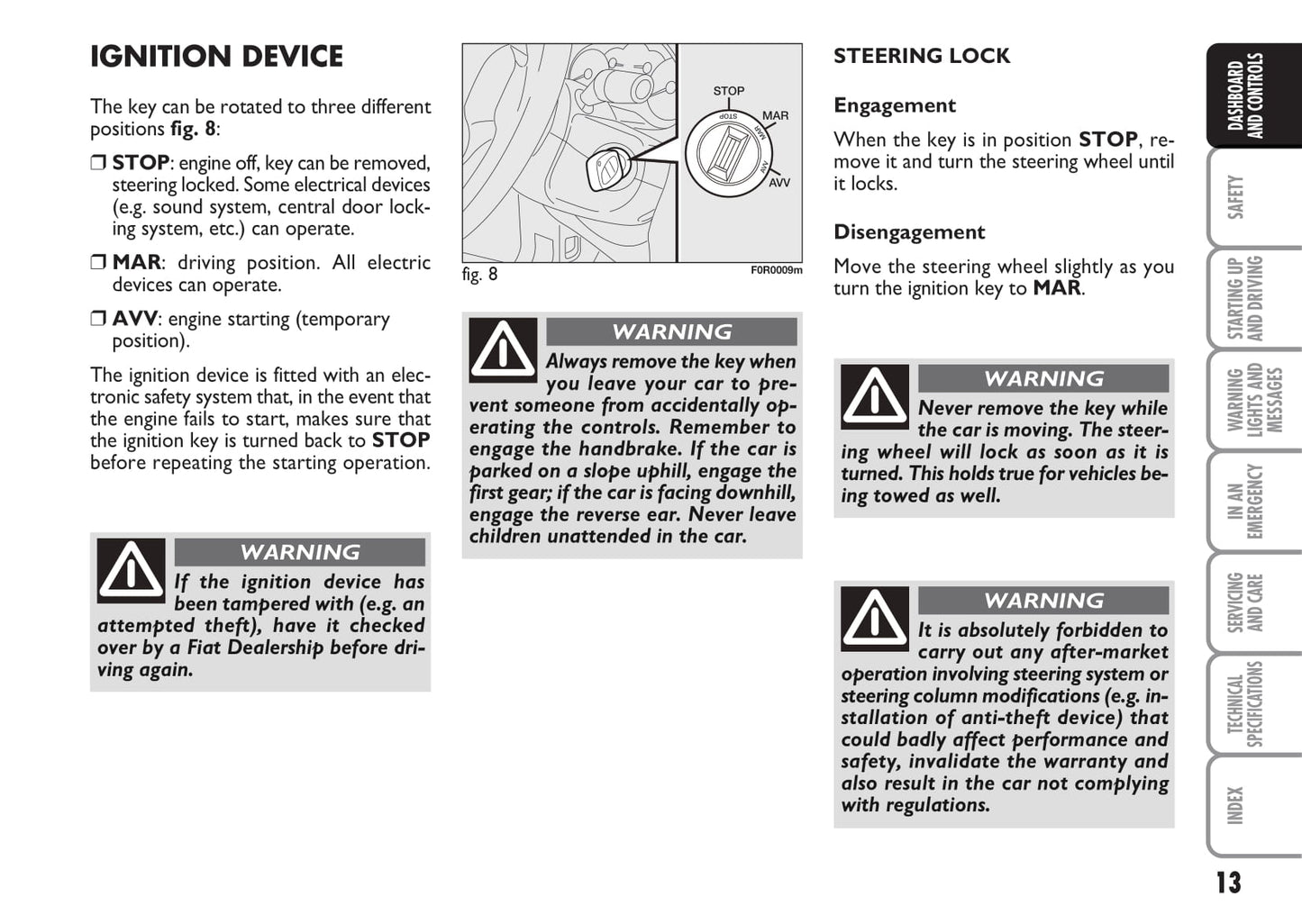 2013-2014 Fiat Linea Owner's Manual | English