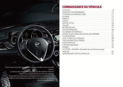 2016-2023 Alfa Romeo Giulietta Gebruikershandleiding | Frans