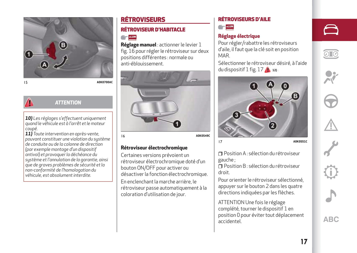 2016-2023 Alfa Romeo Giulietta Gebruikershandleiding | Frans