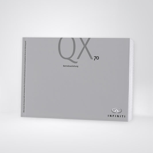 2013-2018 Infiniti QX70 Gebruikershandleiding | Duits