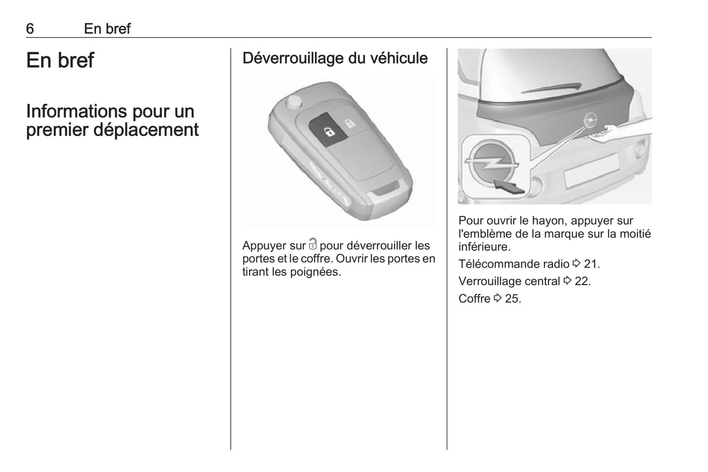 2018-2019 Opel Adam Owner's Manual | French
