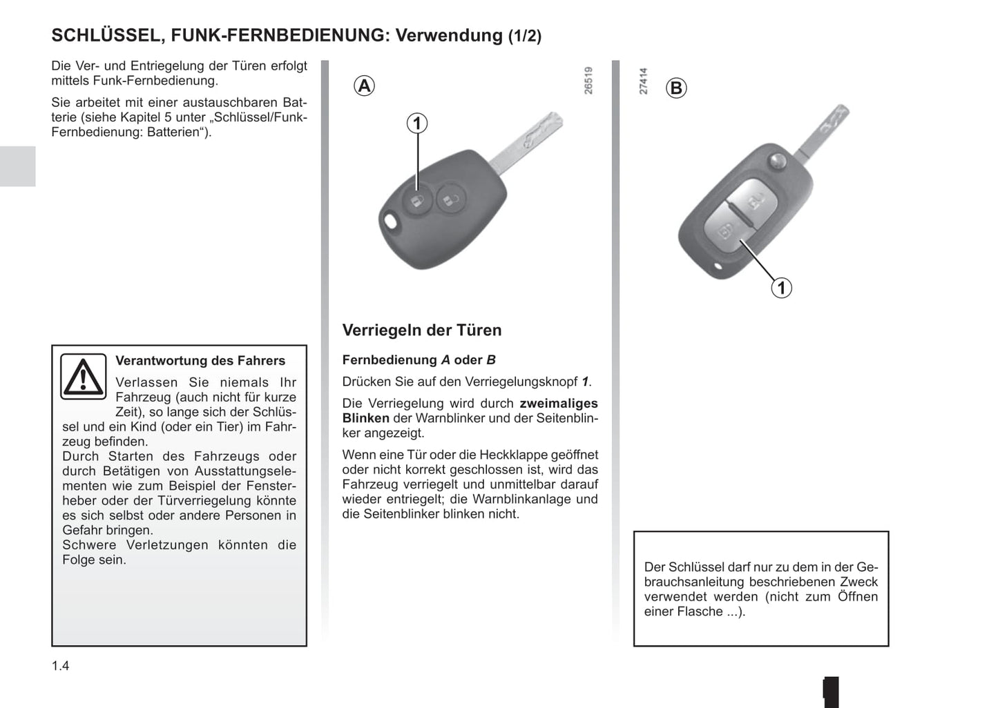 2015-2016 Renault Kangoo Gebruikershandleiding | Duits