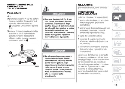 2010-2014 Alfa Romeo Giulietta Owner's Manual | Italian