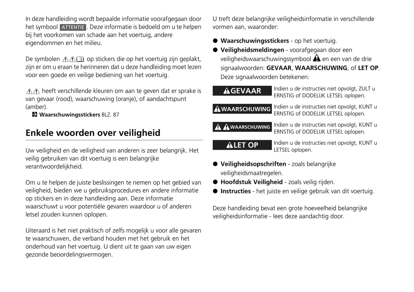 2018-2019 Honda HR-V Gebruikershandleiding | Nederlands