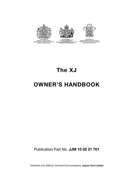 2007 Jaguar XJ Gebruikershandleiding | Engels