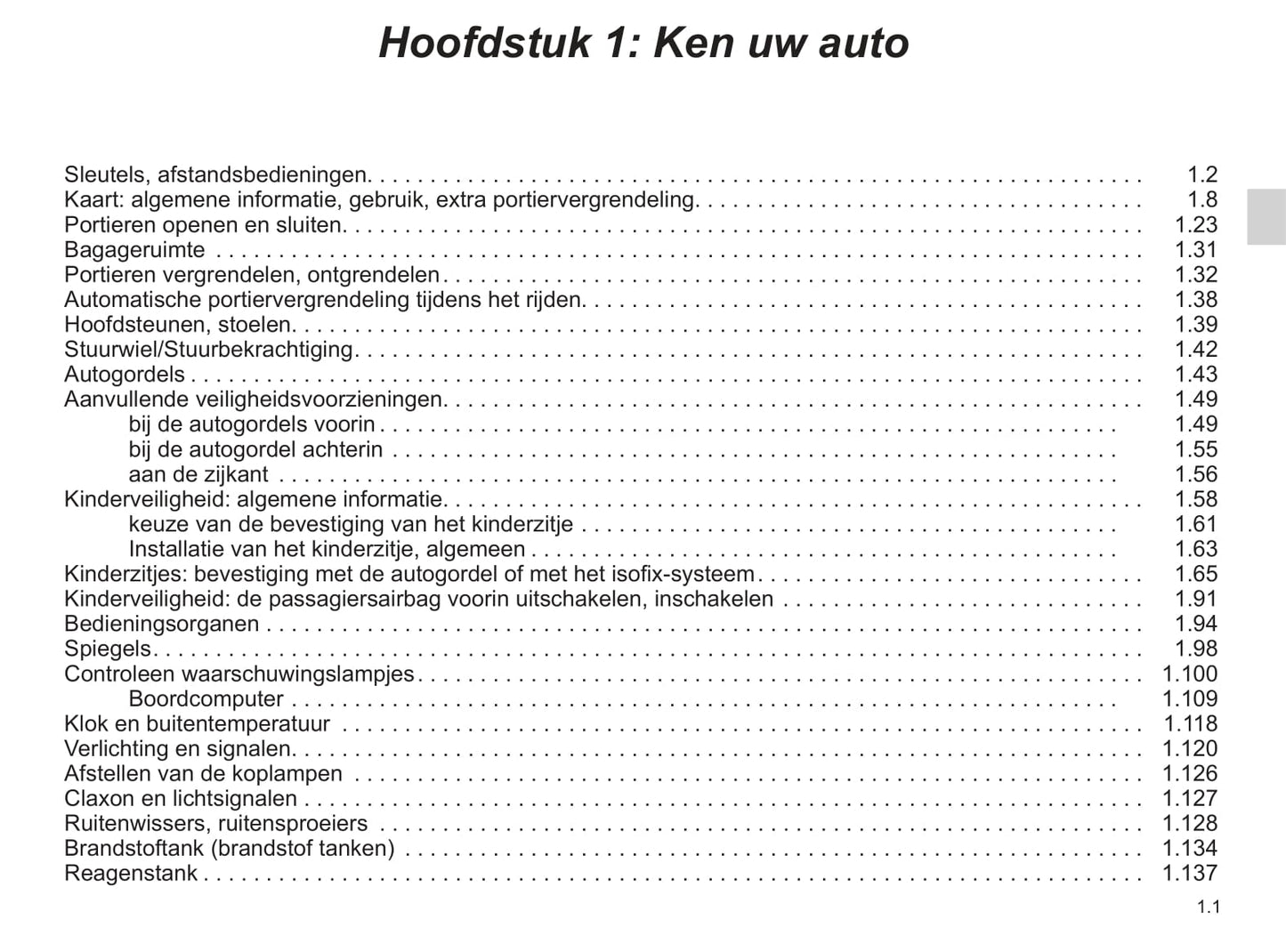 2022-2023 Renault Trafic Owner's Manual | Dutch