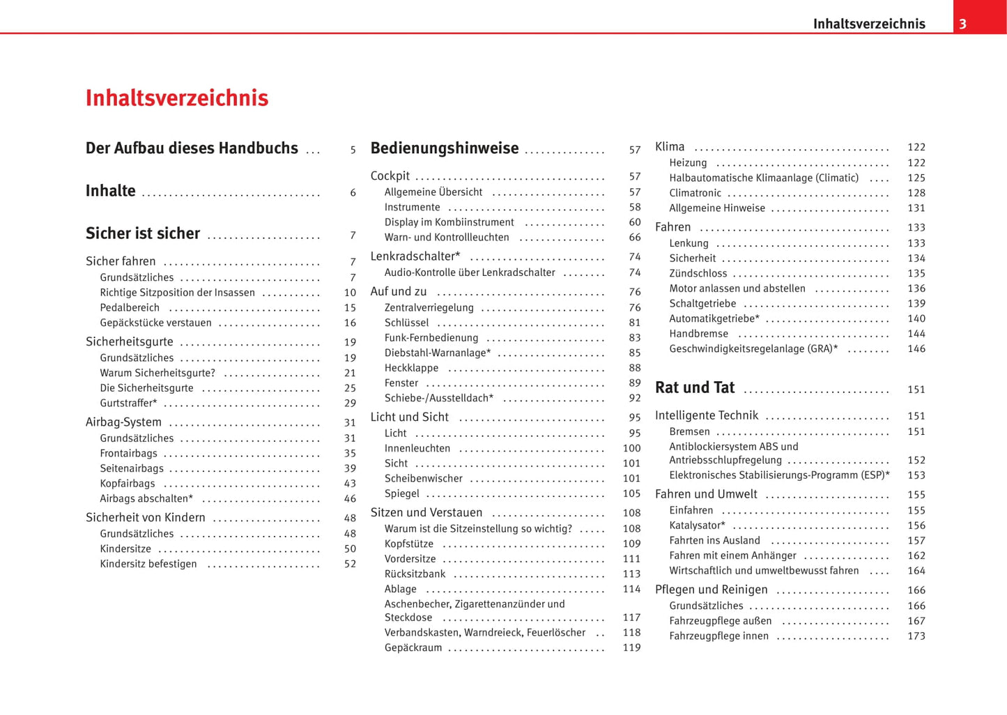 2005-2006 Seat Ibiza Owner's Manual | German