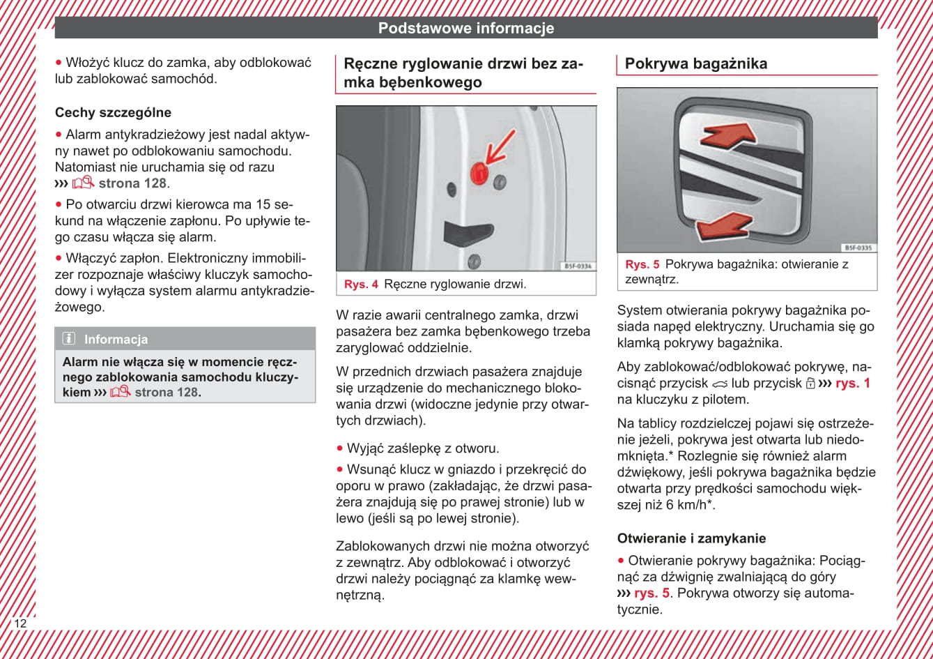 2015-2016 Seat Leon Owner's Manual | Polish