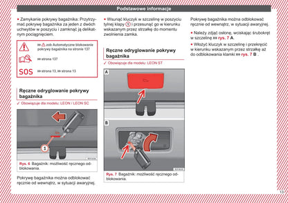 2015-2016 Seat Leon Owner's Manual | Polish