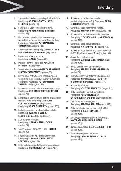 2010-2014 Jaguar XK Bedienungsanleitung | Niederländisch