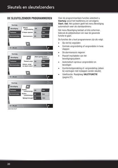 2011-2012 Jaguar XK Owner's Manual | Dutch