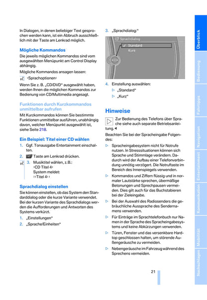 2009 BMW Z4 Owner's Manual | German