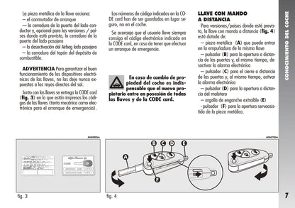 2007-2010 Alfa Romeo 147 Owner's Manual | Spanish