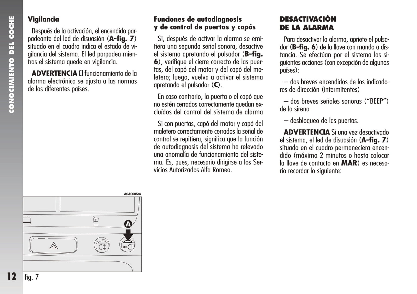 2007-2010 Alfa Romeo 147 Owner's Manual | Spanish