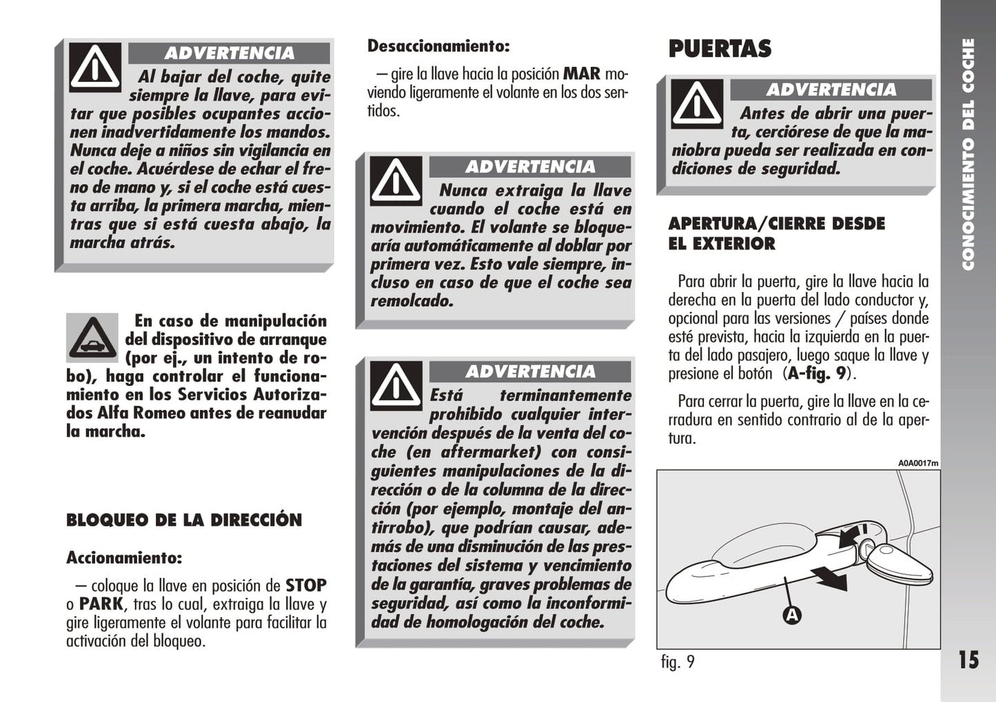 2007-2010 Alfa Romeo 147 Gebruikershandleiding | Spaans