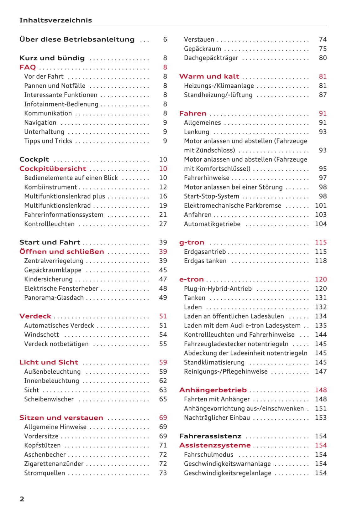 2016-2017 Audi A3 Gebruikershandleiding | Duits