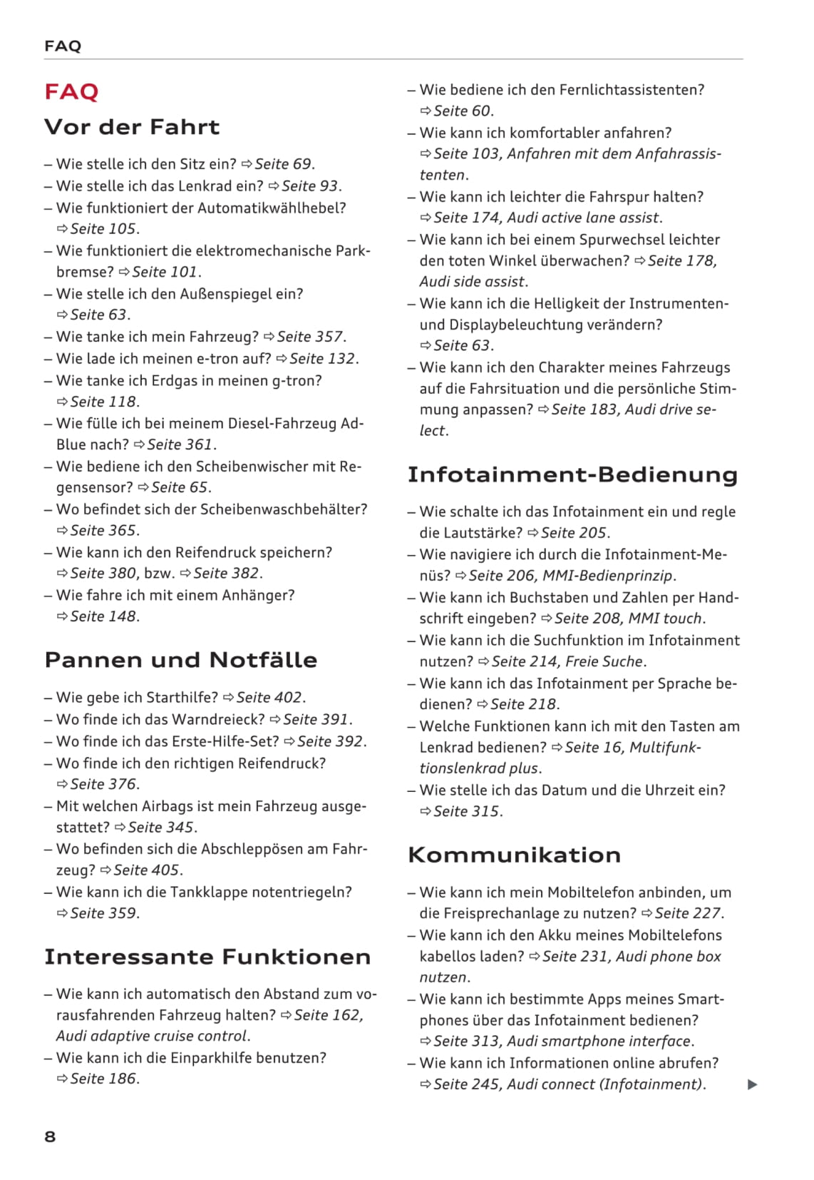 2016-2017 Audi A3 Gebruikershandleiding | Duits