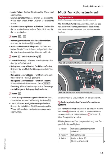 2016-2017 Audi A3 Owner's Manual | German