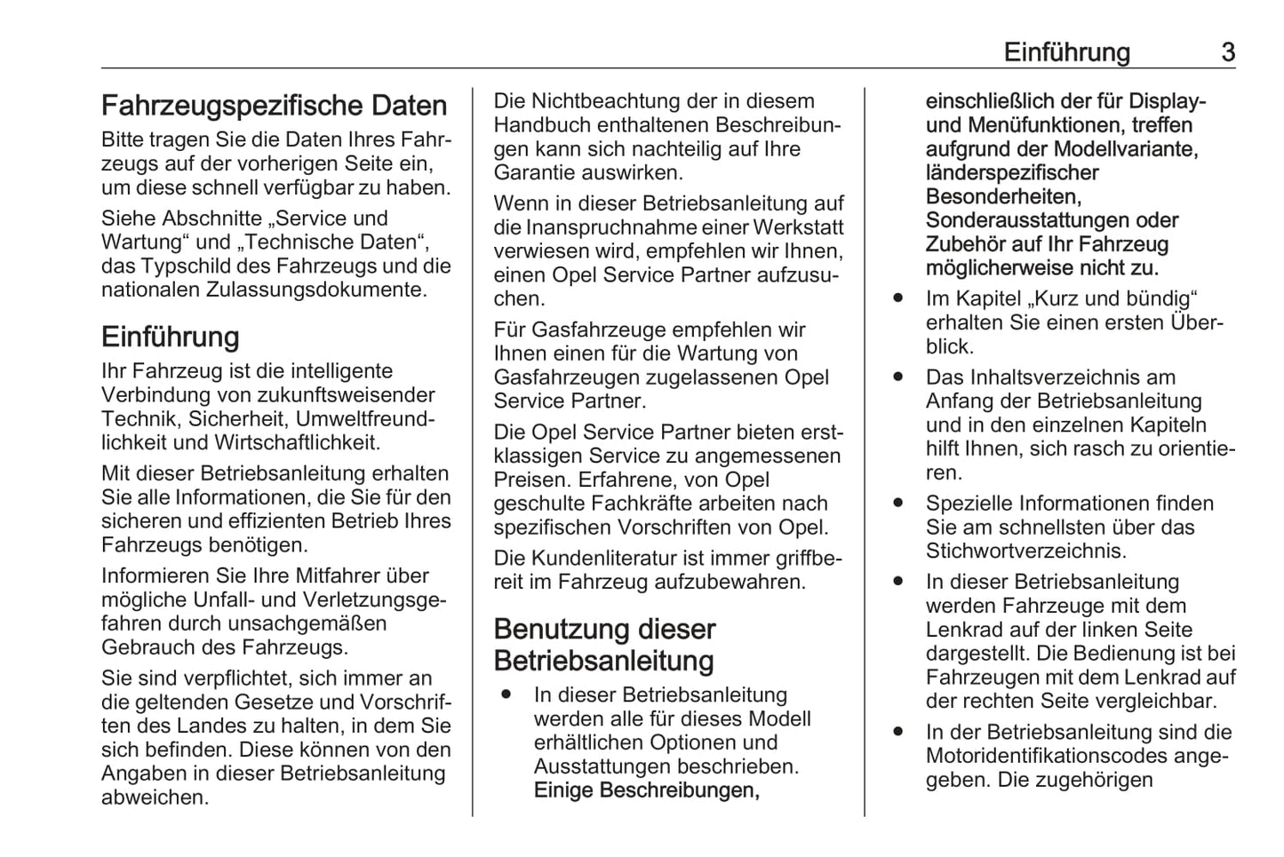 2020-2021 Opel Astra Owner's Manual | German