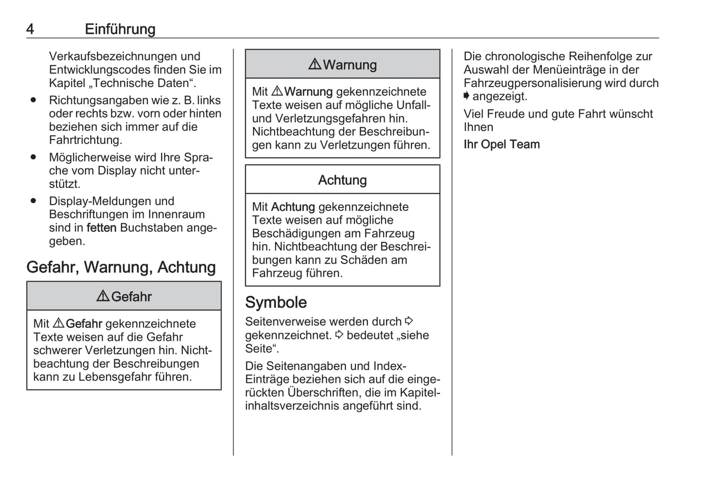 2020-2021 Opel Astra Owner's Manual | German