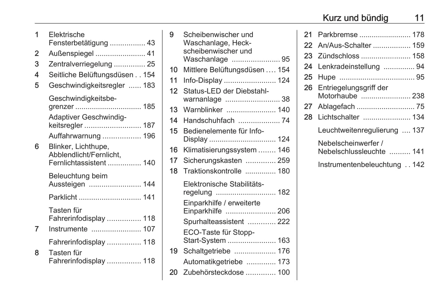 2020-2021 Opel Astra Owner's Manual | German