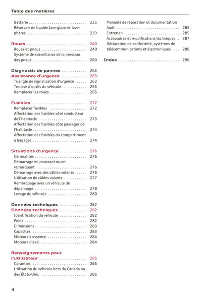 2014-2016 Audi A7 Sportback/S7 Sportback Owner's Manual | French