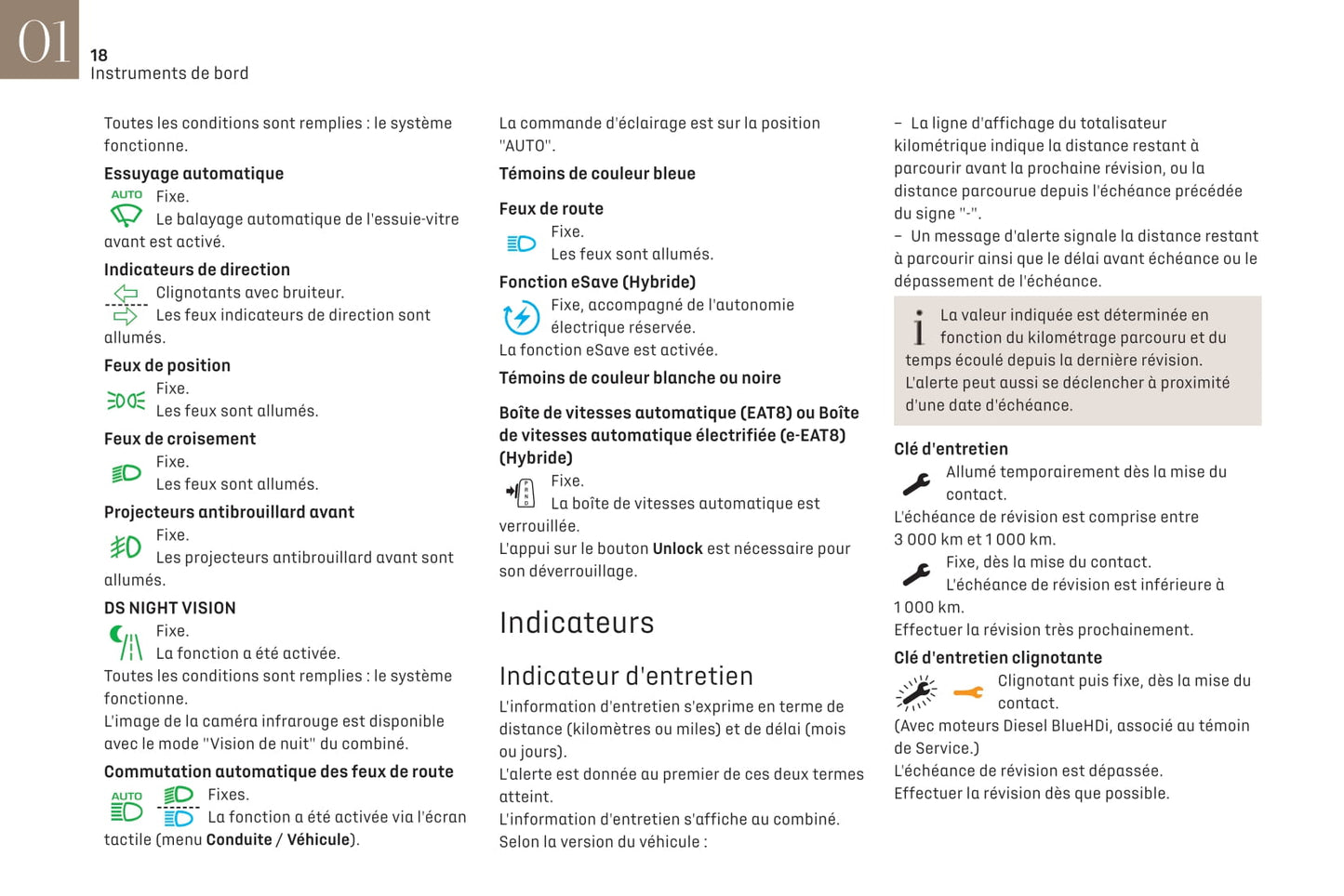 2019-2021 DS Automobiles DS 7 Crossback/DS 7 Crossback E-Tense Owner's Manual | French