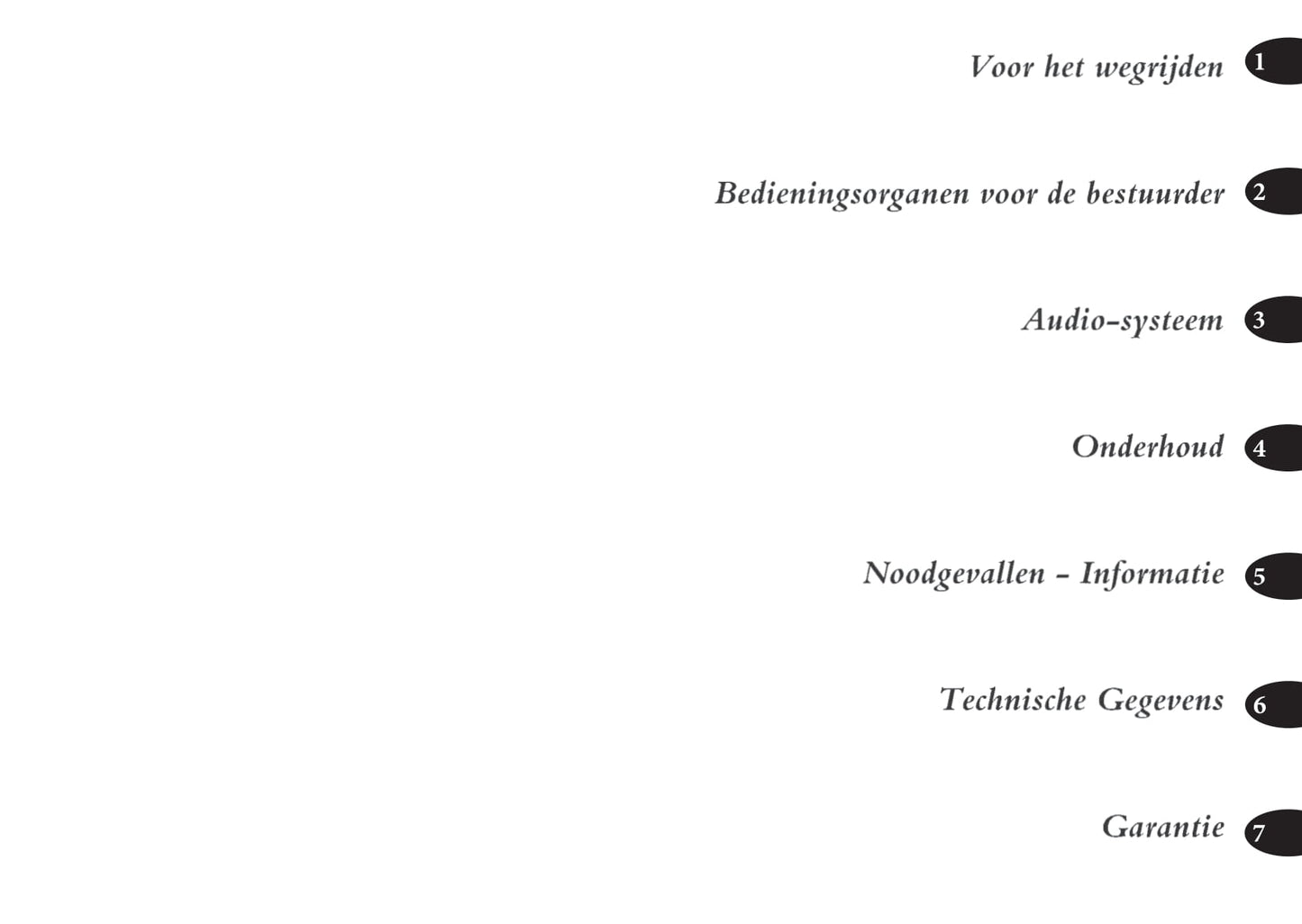 2001-2004 MG ZT Gebruikershandleiding | Nederlands