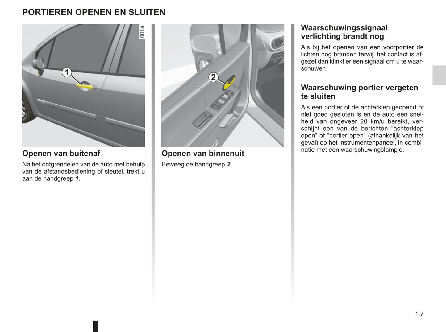 2008-2009 Renault Modus/Grand Modus Owner's Manual | Dutch