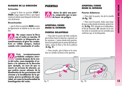 2007-2011 Alfa Romeo GT Owner's Manual | Spanish