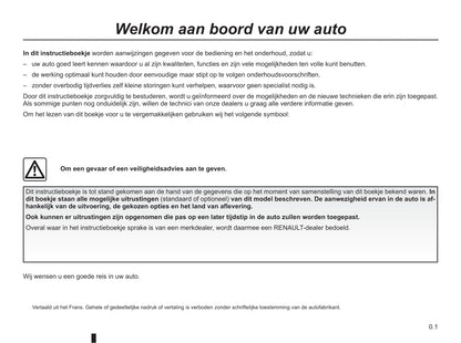 2016-2017 Renault Scénic Owner's Manual | Dutch