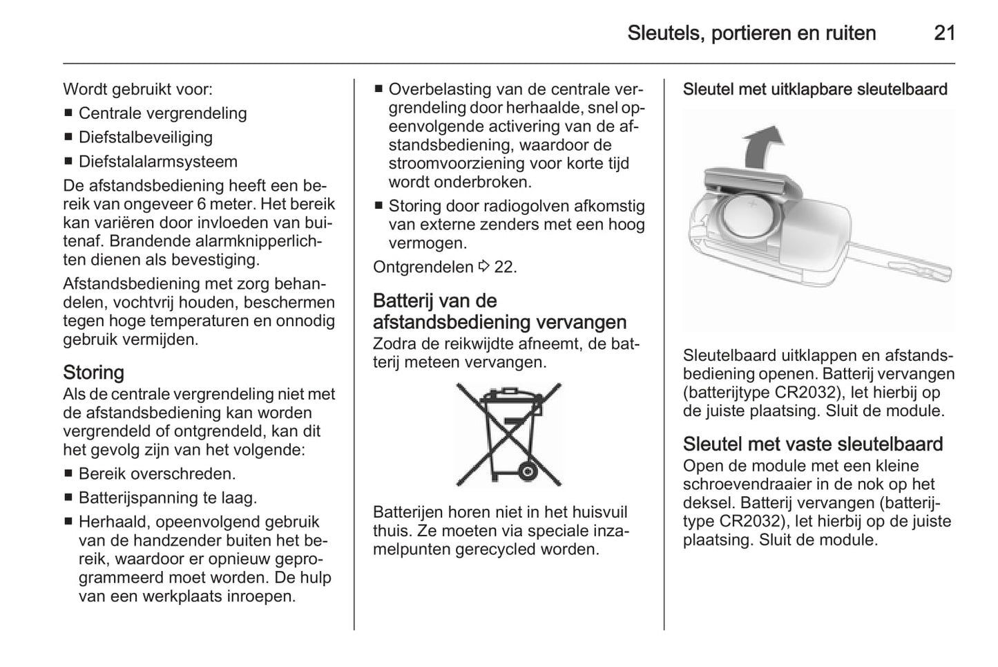 2015-2016 Opel Antara Owner's Manual | Dutch