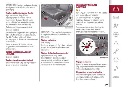 2018-2019 Alfa Romeo Stelvio Owner's Manual | French