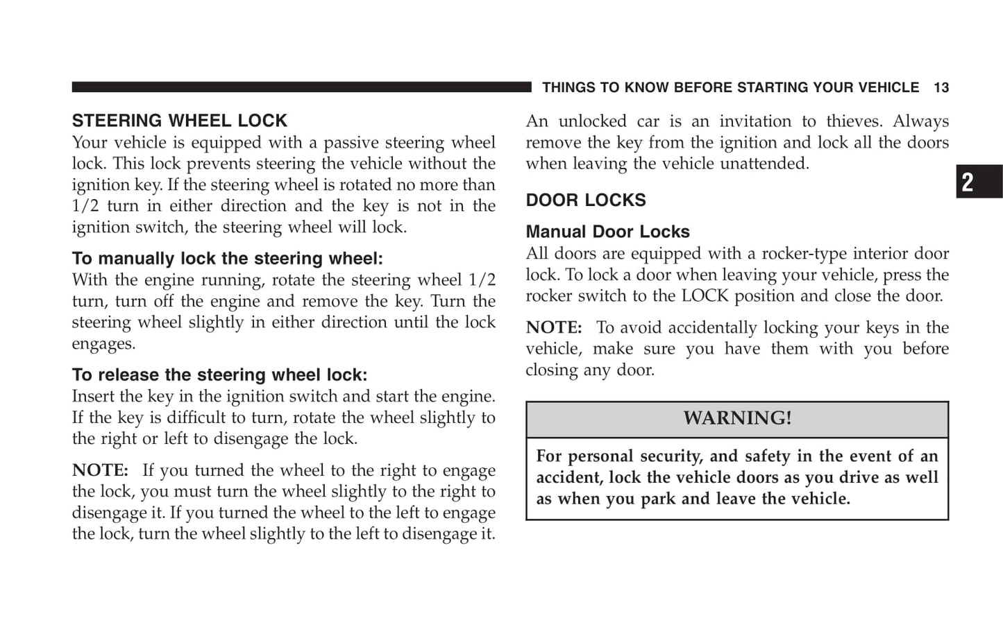 2005 Dodge Neon SRT-4 Gebruikershandleiding | Engels