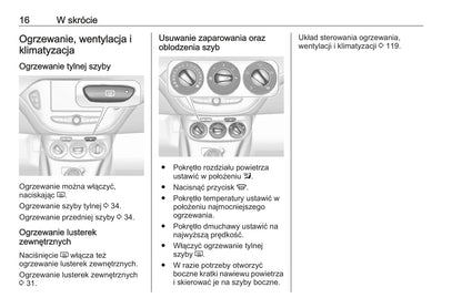 2019 Opel Corsa Owner's Manual | Polish