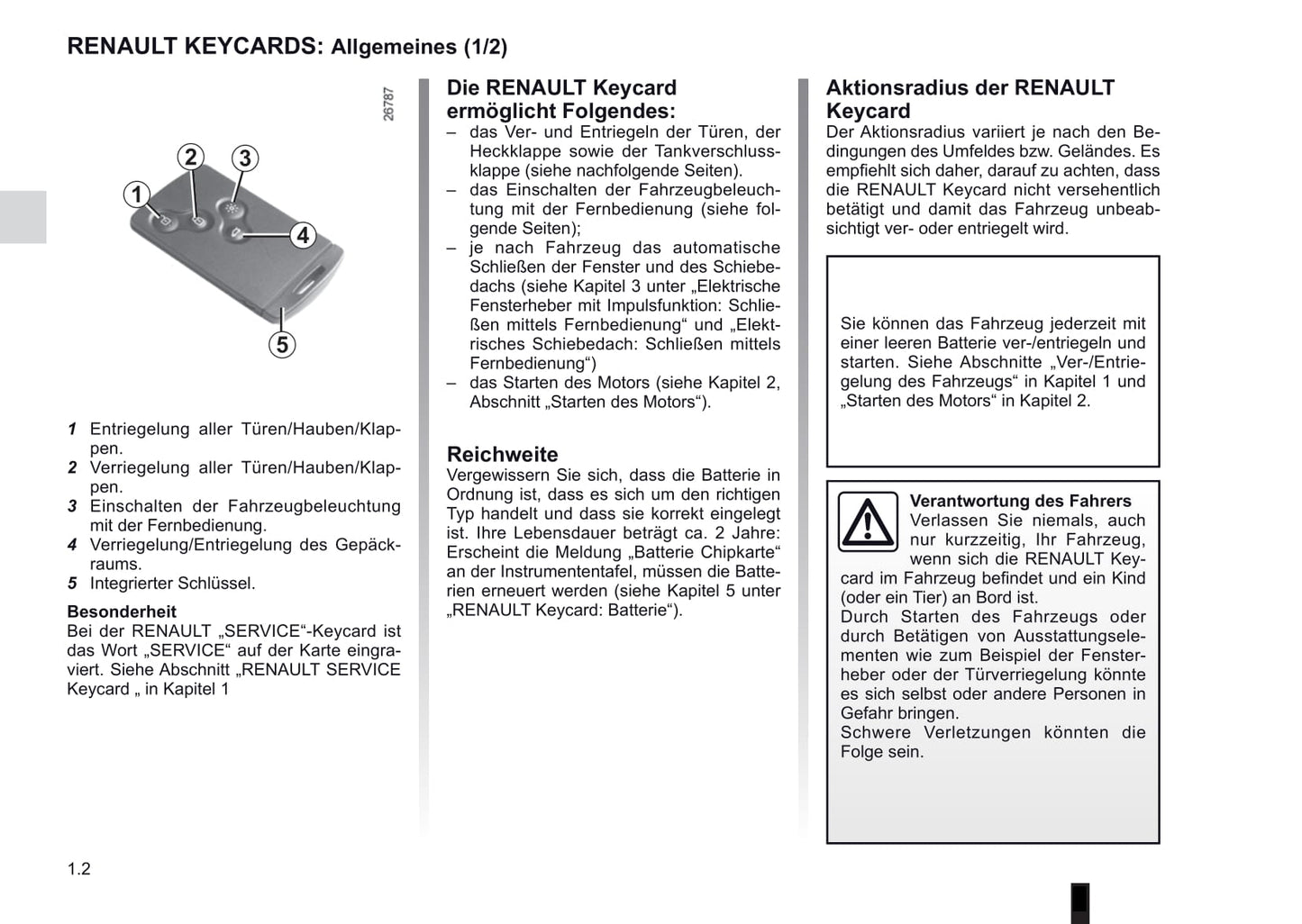 2012-2013 Renault Laguna Owner's Manual | German