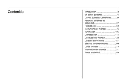2013-2014 Opel Corsa Owner's Manual | Spanish