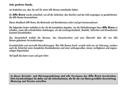 2005-2008 Alfa Romeo Brera Gebruikershandleiding | Duits
