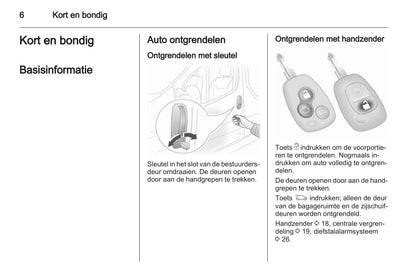 2012 Opel Movano Owner's Manual | Dutch