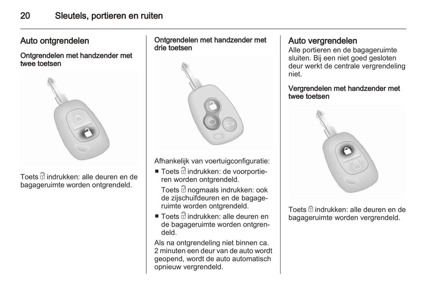 2012 Opel Movano Owner's Manual | Dutch