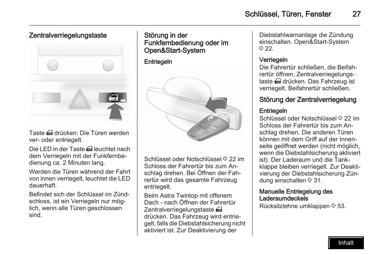 2007-2009 Opel Astra Gebruikershandleiding | Duits